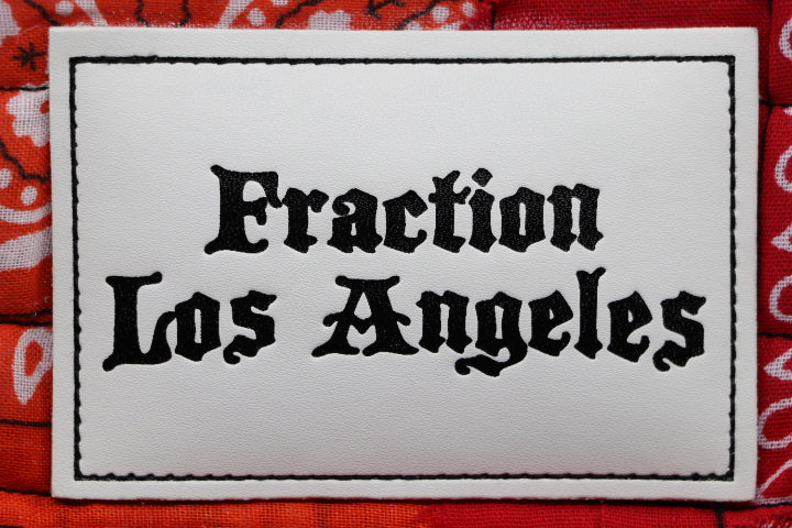 Fraction Los Angeles Patch Work Tote Bag Red/Orange/Burgundy/Purple/Navy