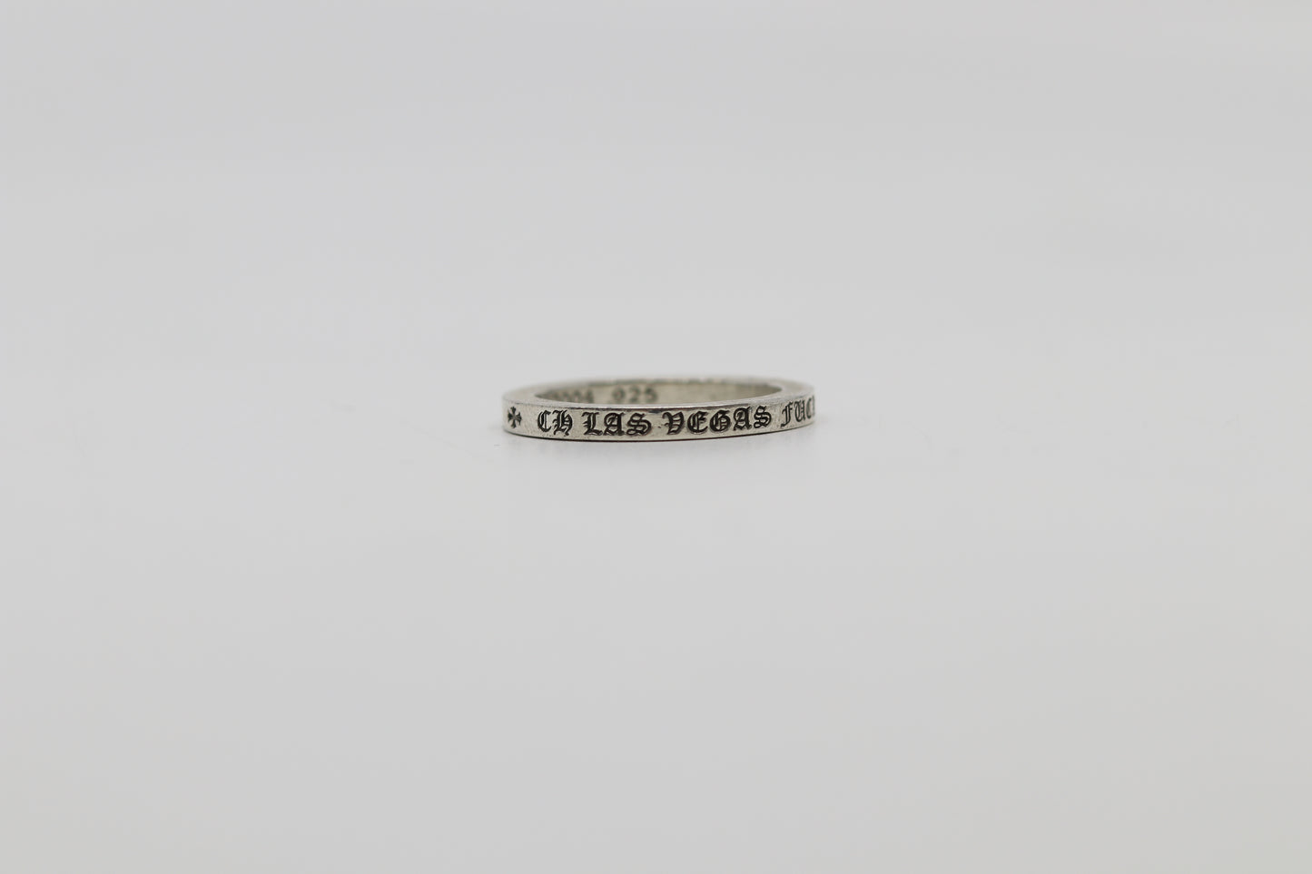 Chrome Hearts Las Vegas Fuck You 3MM Spacer Ring Size 12.5