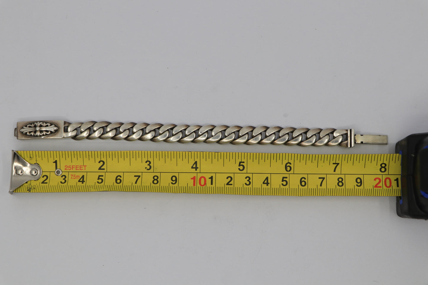 Chrome Hearts Mini Floral ID Bracelet Classic Link 20 Links Pre-Owned | AVNTGRDNY NYC