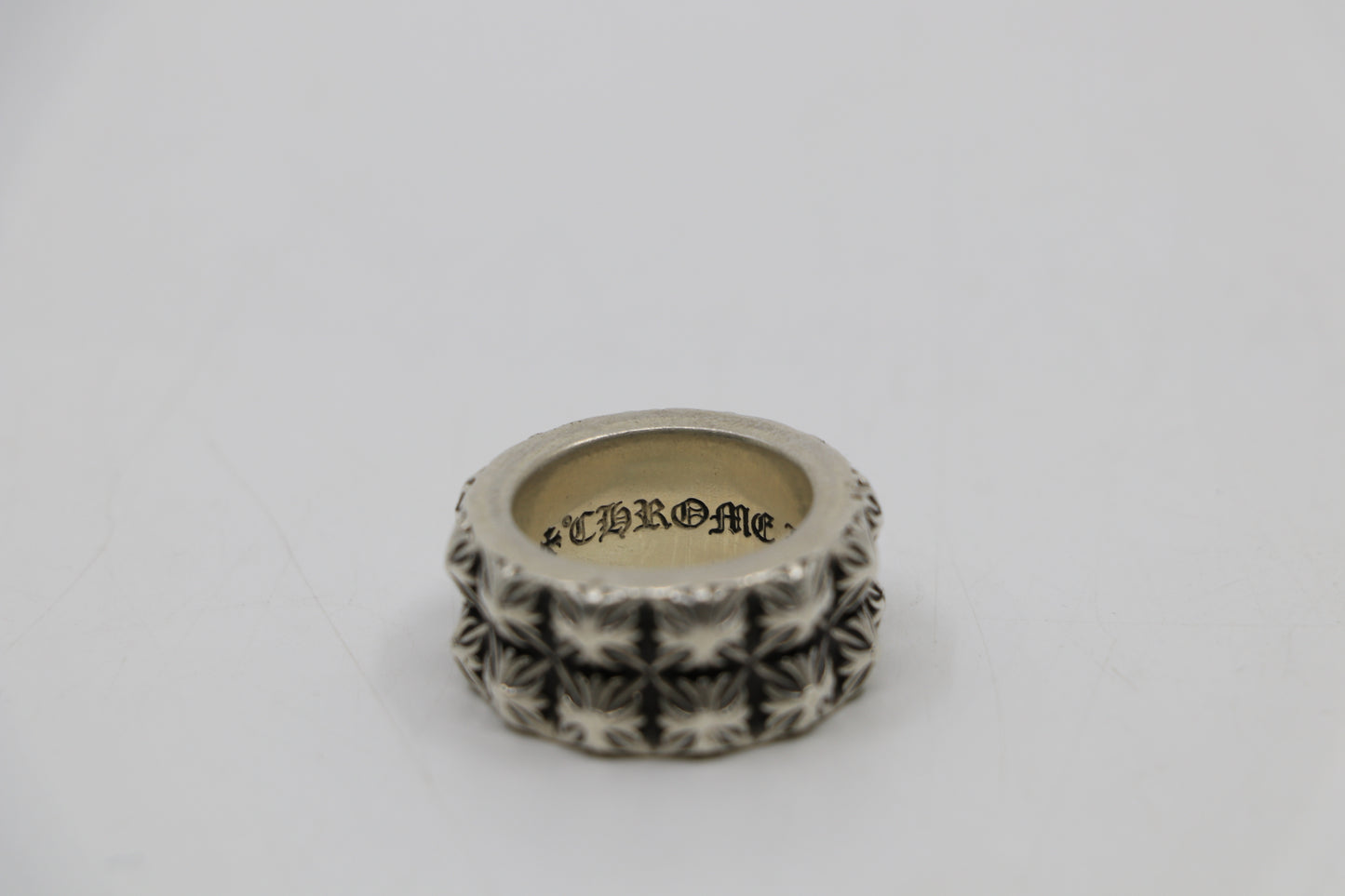 Chrome Hearts Double Pete Punk Ring Size 8