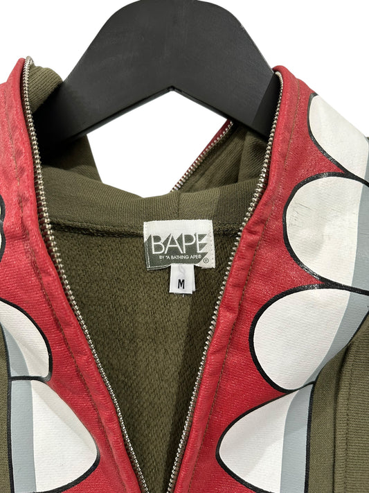 Bape x KAWS Chomper Zip Up Hoodie Size M