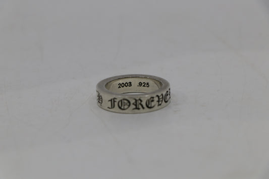 Chrome Hearts Forever 6MM Spacer Ring Size 8.5