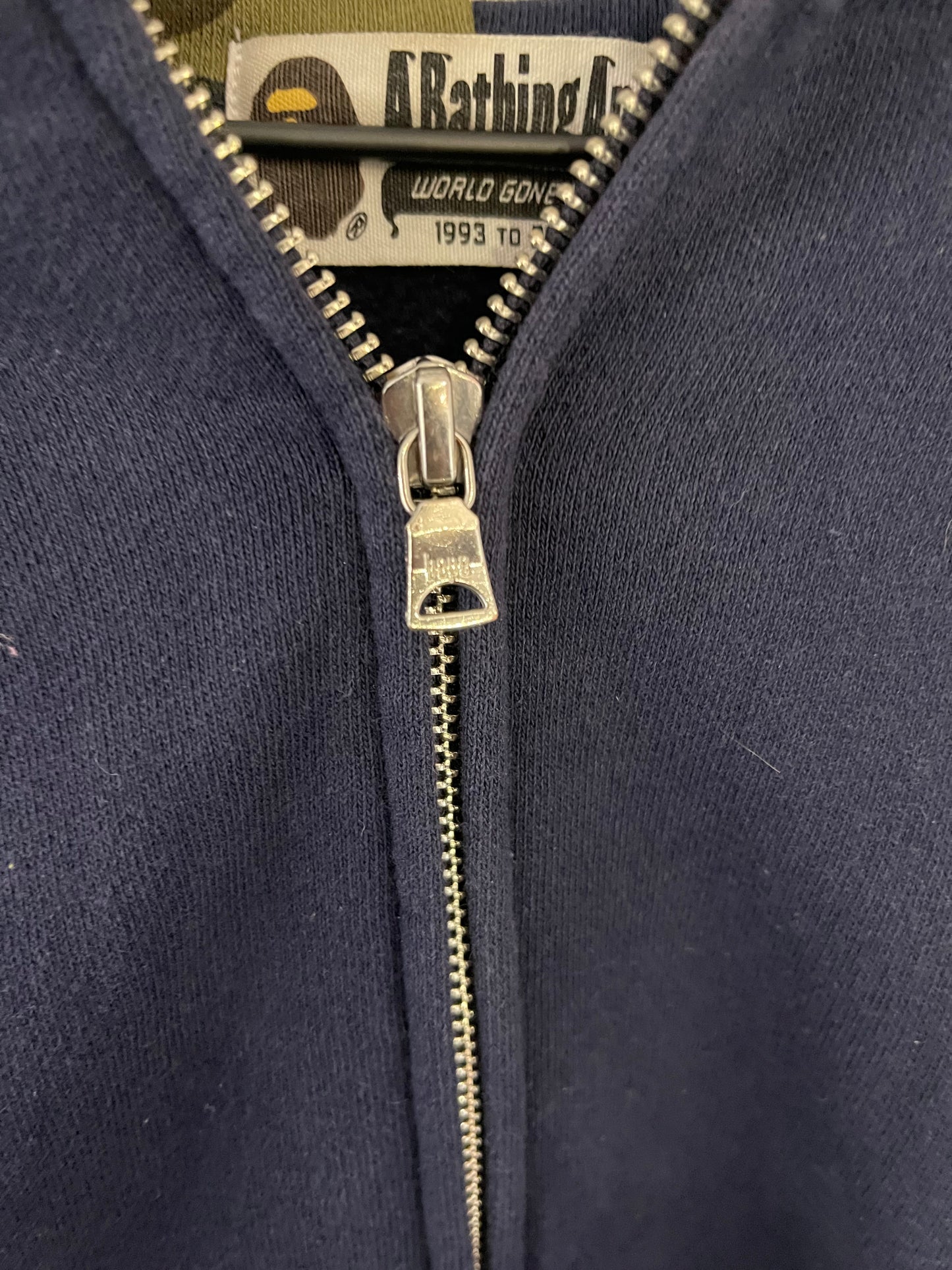 Bape Shark/Tiger Zip Up Hoodie Size L