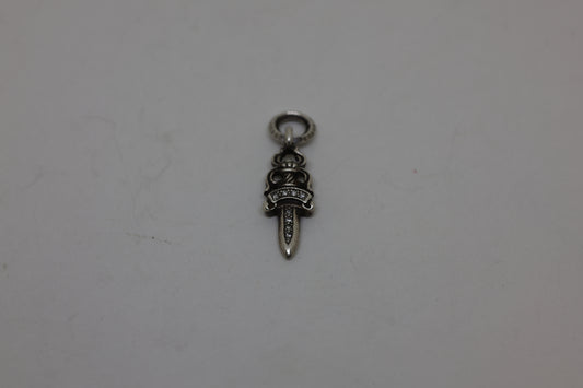 Chrome Hearts #5 Dagger Pendant with Pavé Diamonds | AVNTGRDNY NYC