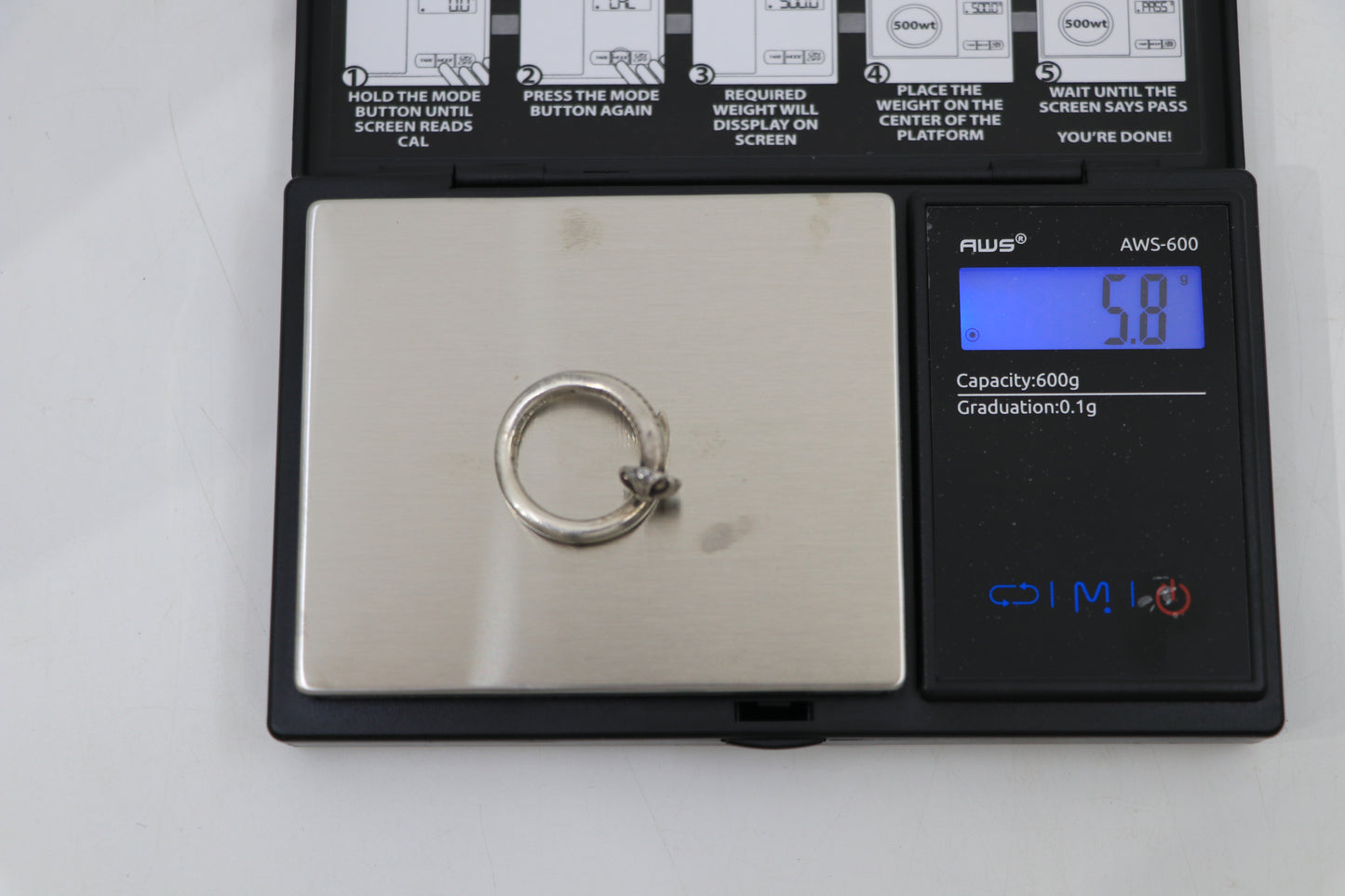Chrome Hearts Nail Ring Size 5