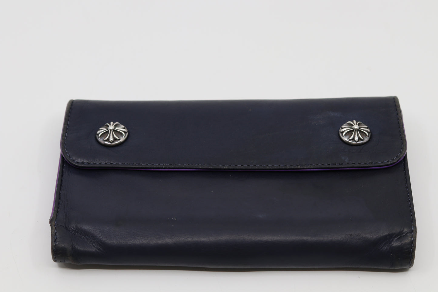 Chrome Hearts Wave Wallet Navy/Purple