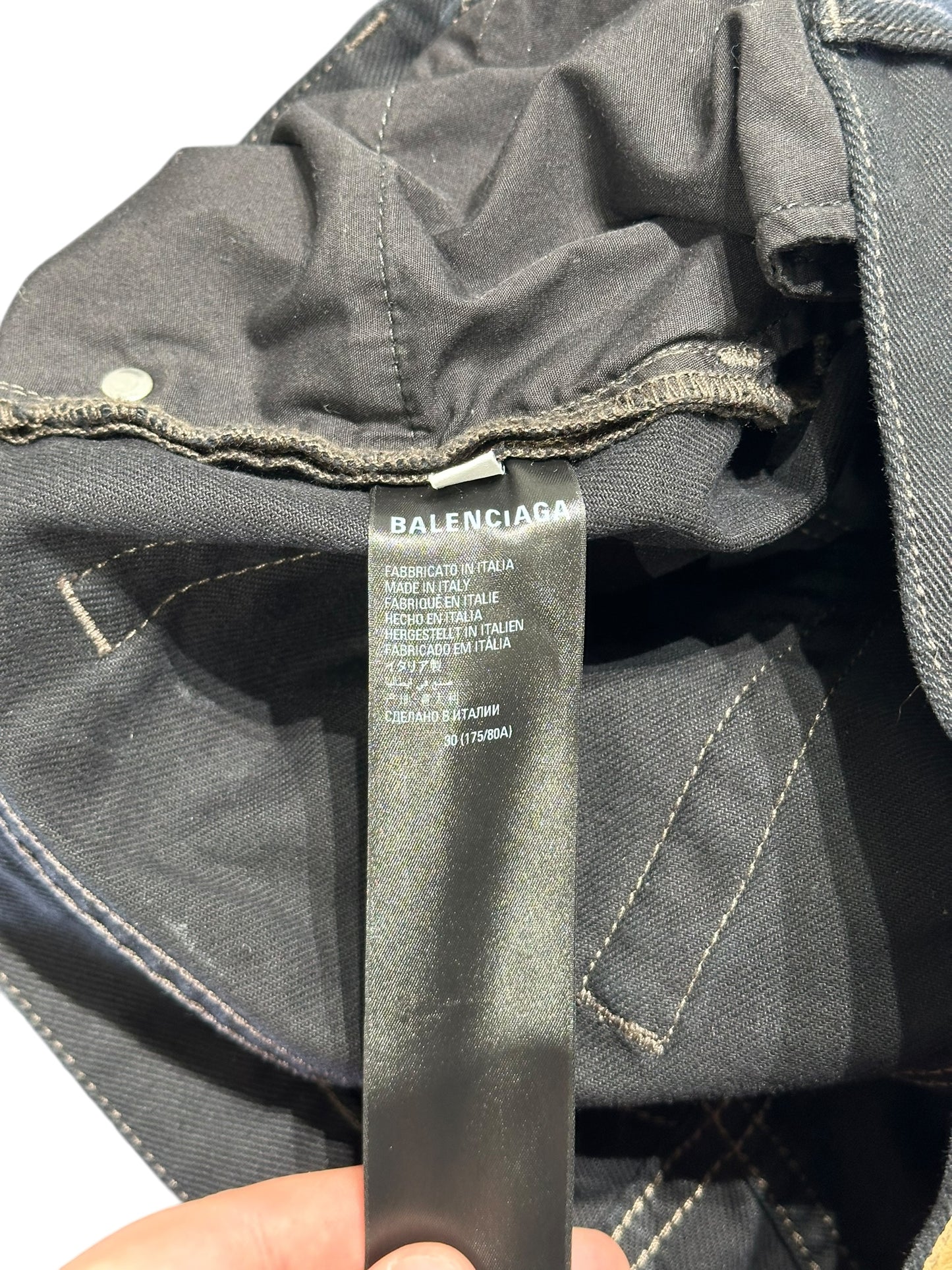Balenciaga Black Denim Jeans Size 30