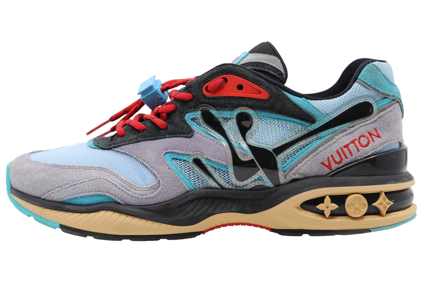 Louis Vuitton x Virgil Abloh Trail Trainer Blue/Grey/Black/Red/Khaki Size 7.5LV (M9)