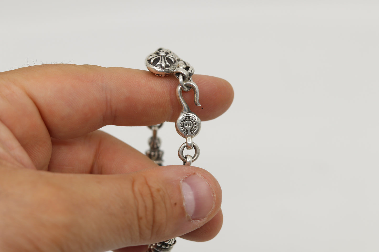 Chrome Hearts Cross Ball Barrell Bracelet