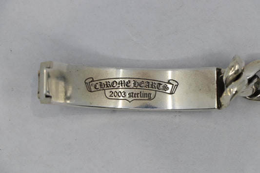 Chrome Hearts Fuck You Classic Link ID Bracelet 11 Links | AVNTGRDNY NYC