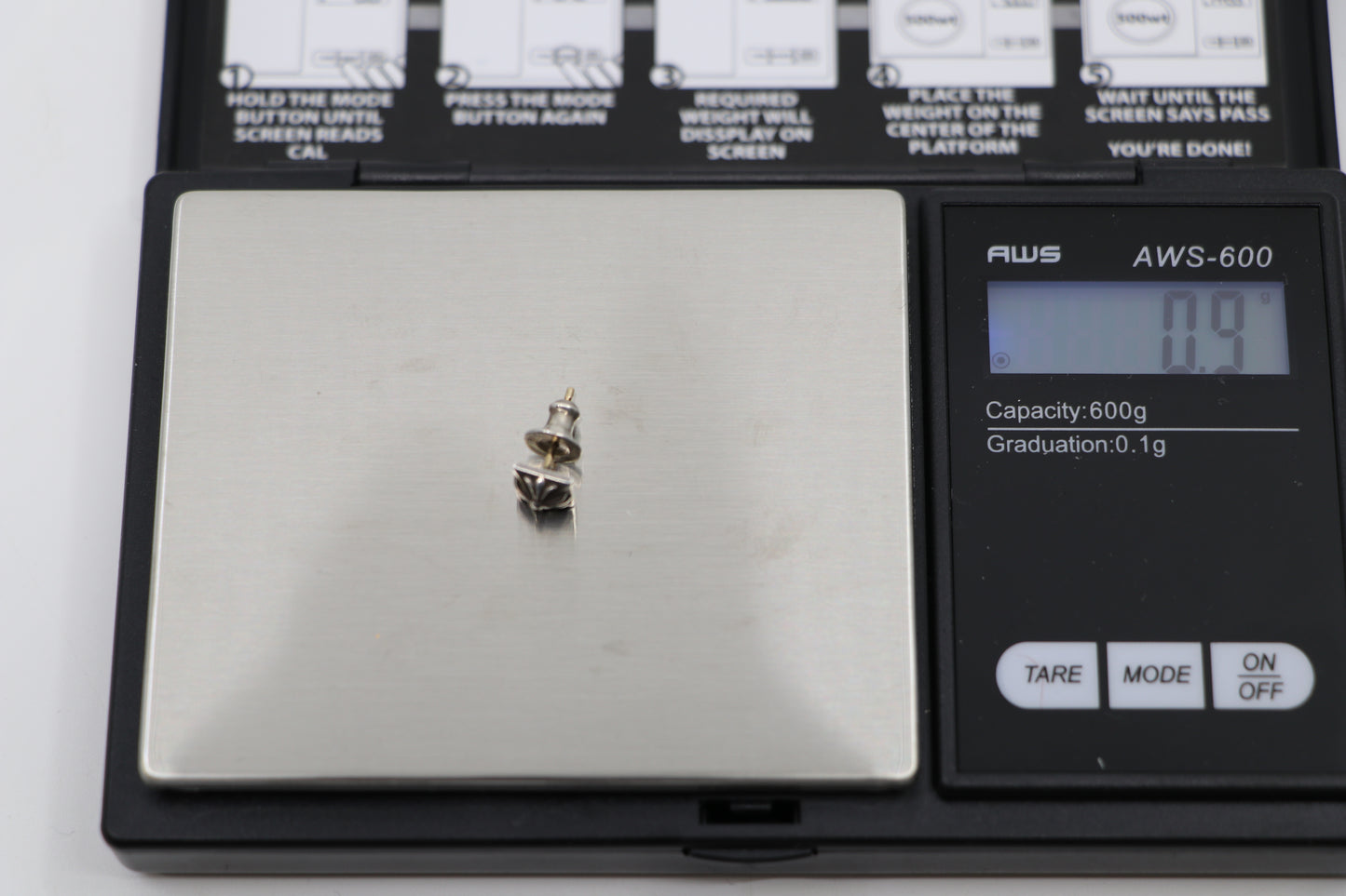 Chrome Hearts Pyramid Studded Earring