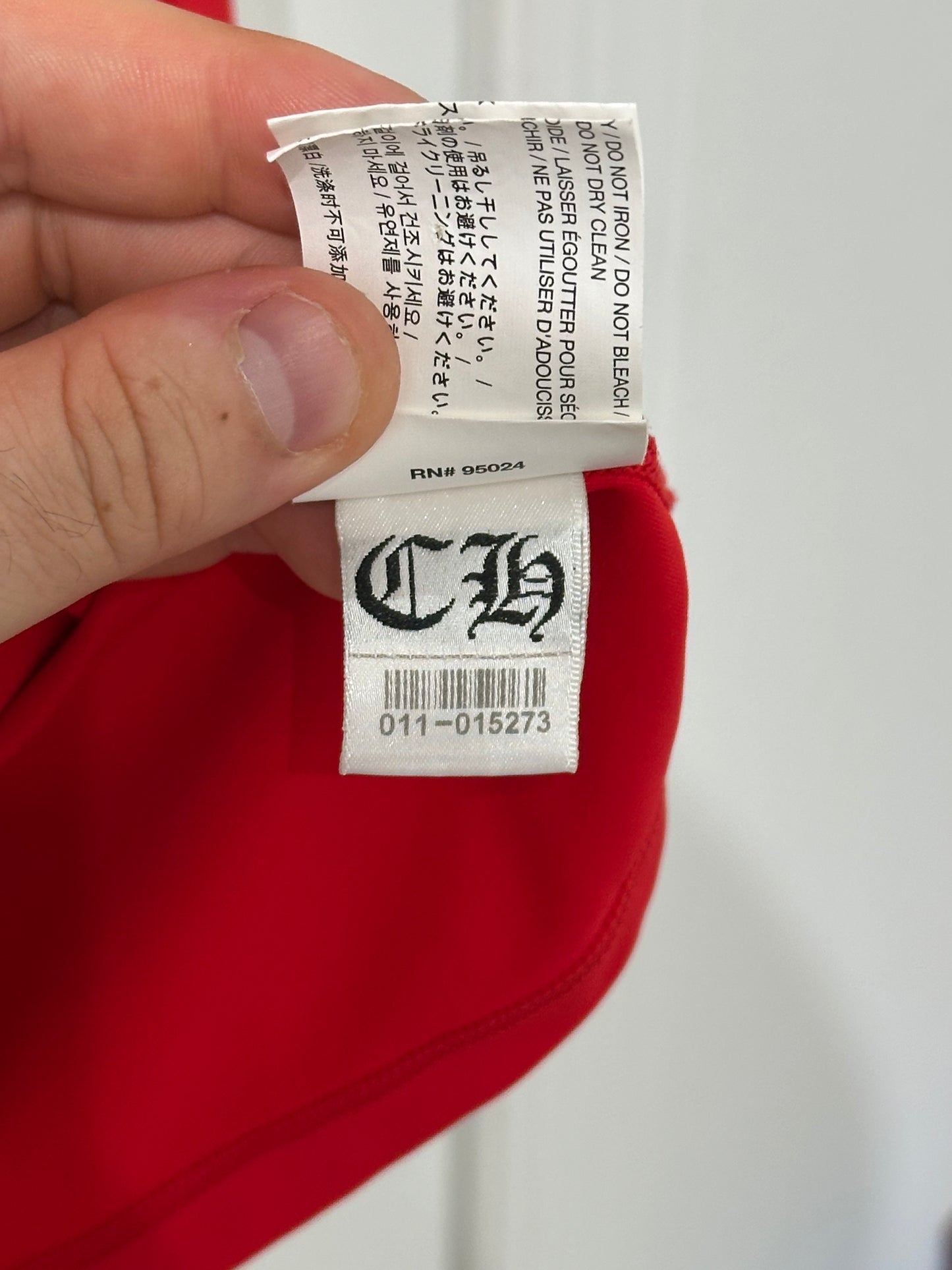 Chrome Hearts Rashguard Miami Beach Exclusive Red Size XXL