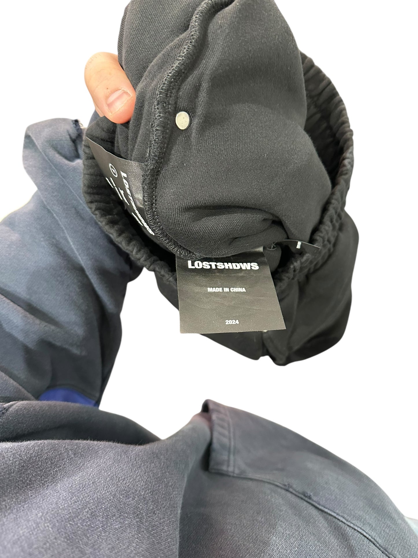 LOSTSHDWS Distressed Classic Logo Sweatpants Size M
