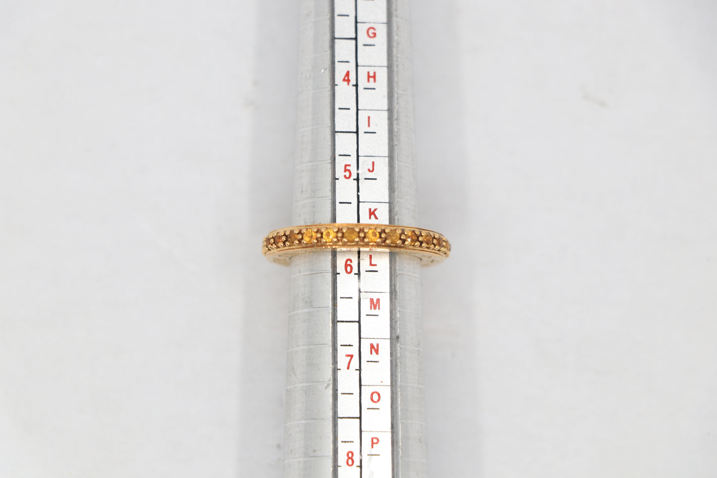 Chrome Hearts True Fucking Punk Ring Size 5.5 22K Gold with Yellow Sapphire| AVNTGRDNY NYC