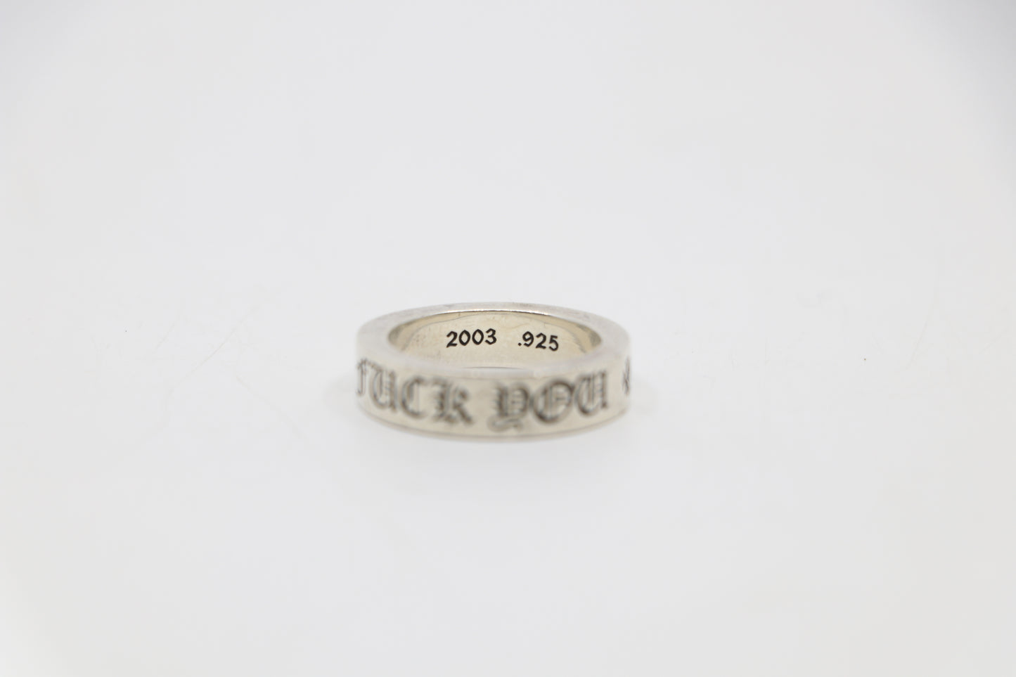 Chrome Hearts 6mm Fuck You Spacer Ring Size 10