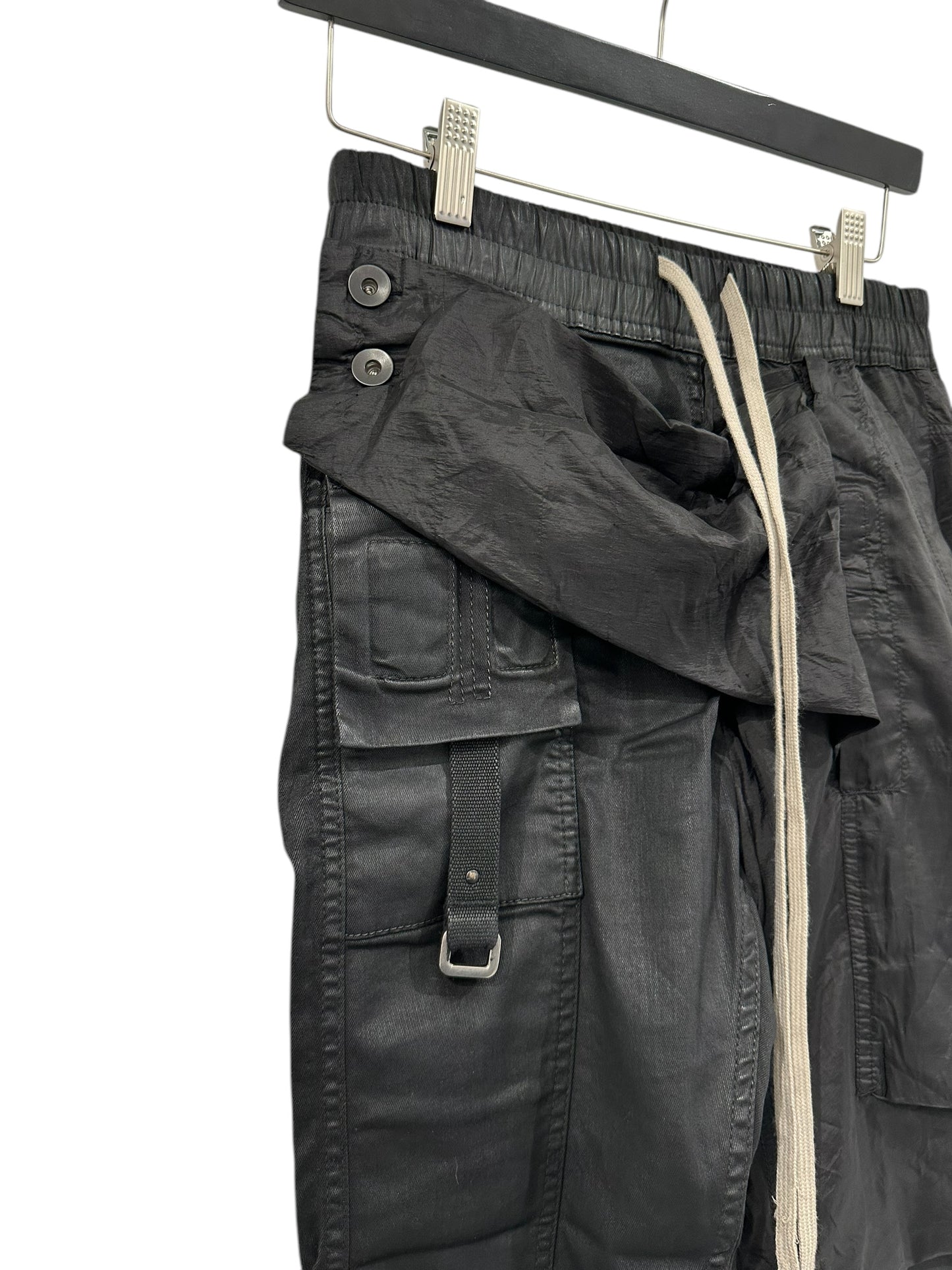 Rick Owens DRKSHDW Waxed Memphis Pants Size XS