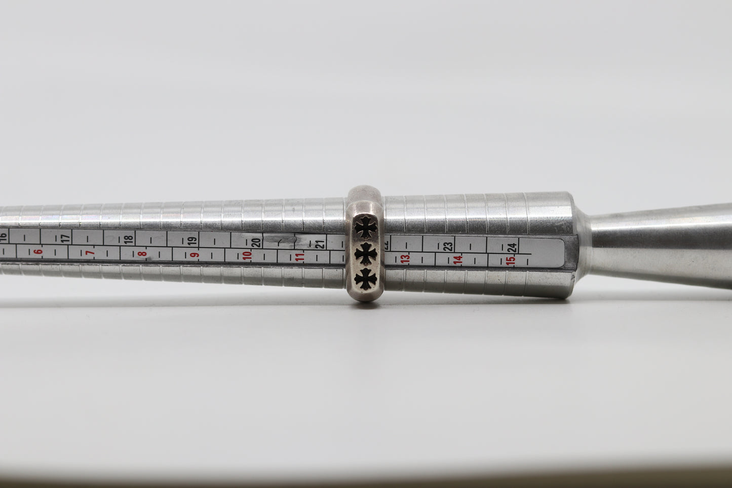 Chrome Hearts Triple Cross Plus Ring Size 12