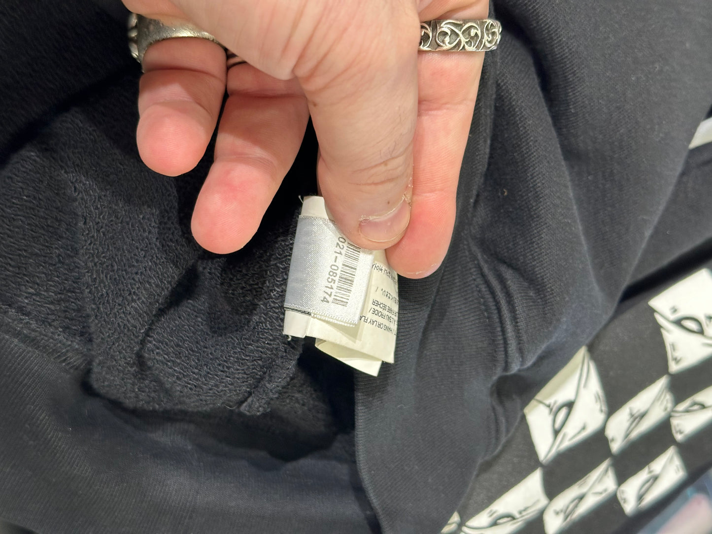 Chrome Hearts Matty Boy 99 Eyes Leather Patch Chomper Double Hoodie Size M