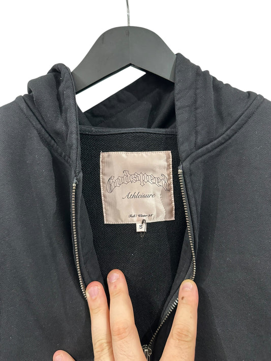 Godspeed OG Logo V2 Zip Up Hoodie Black/Black Size S