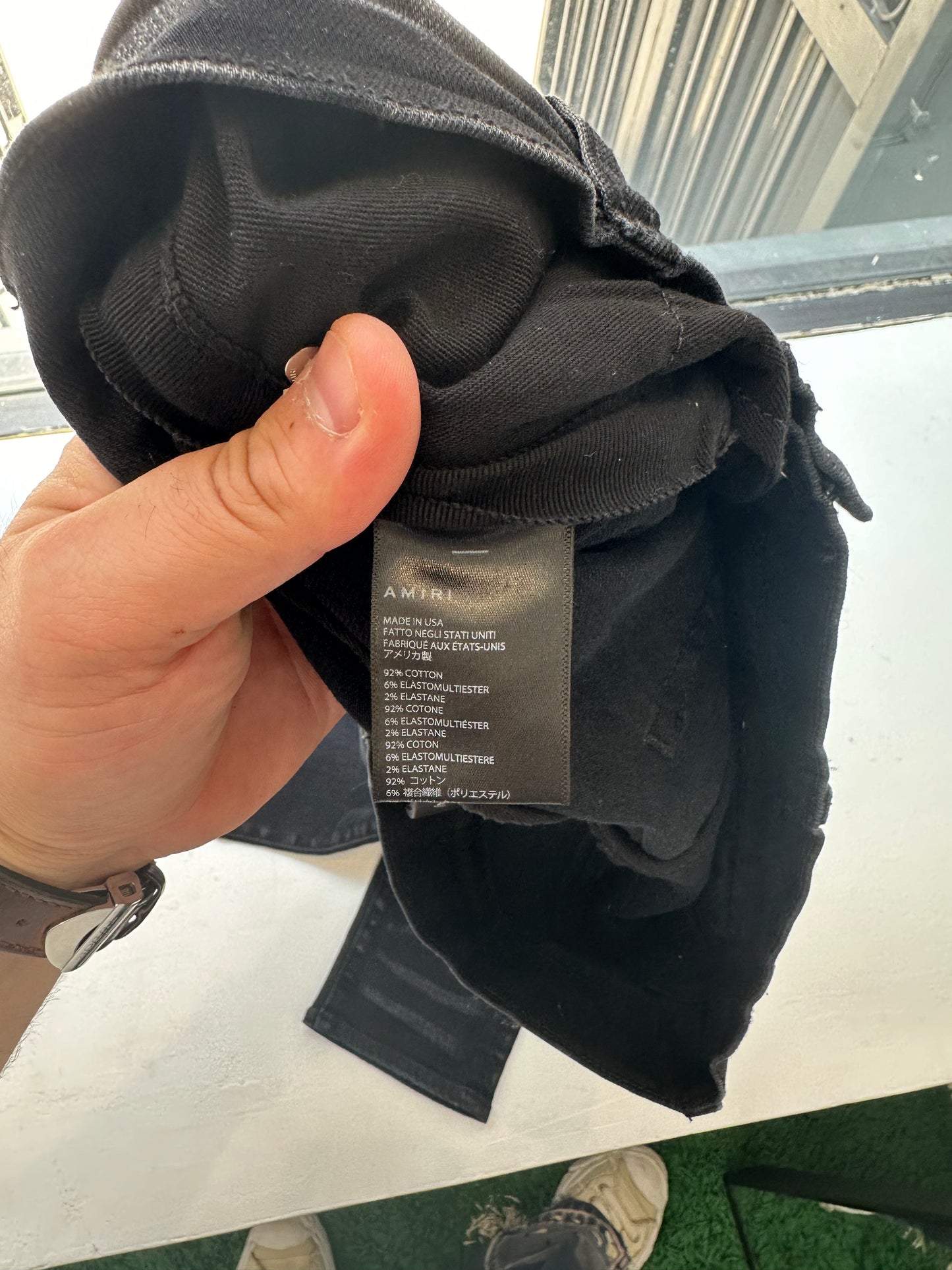 Amiri MX1 Jeans Aged Black Size 34