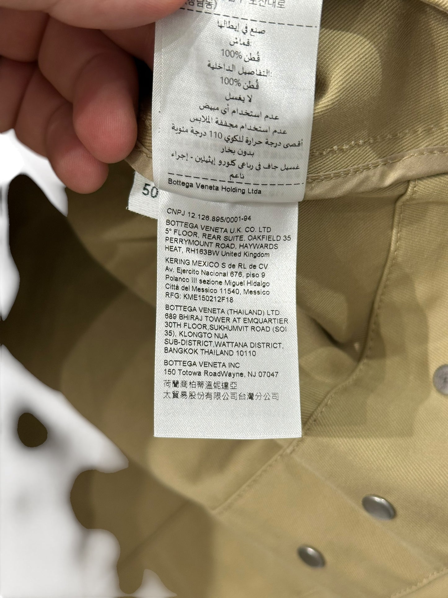 Bottega Veneta Flap Pocket Shirt Size 50