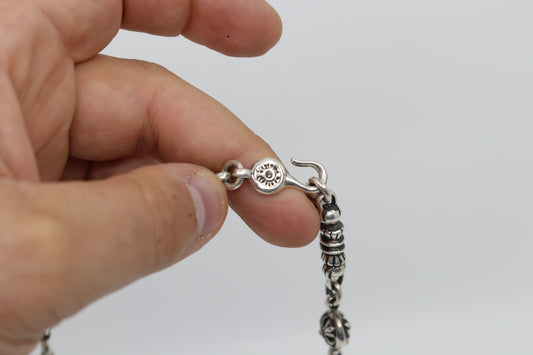 Chrome Hearts Cross Ball Barrell Necklace