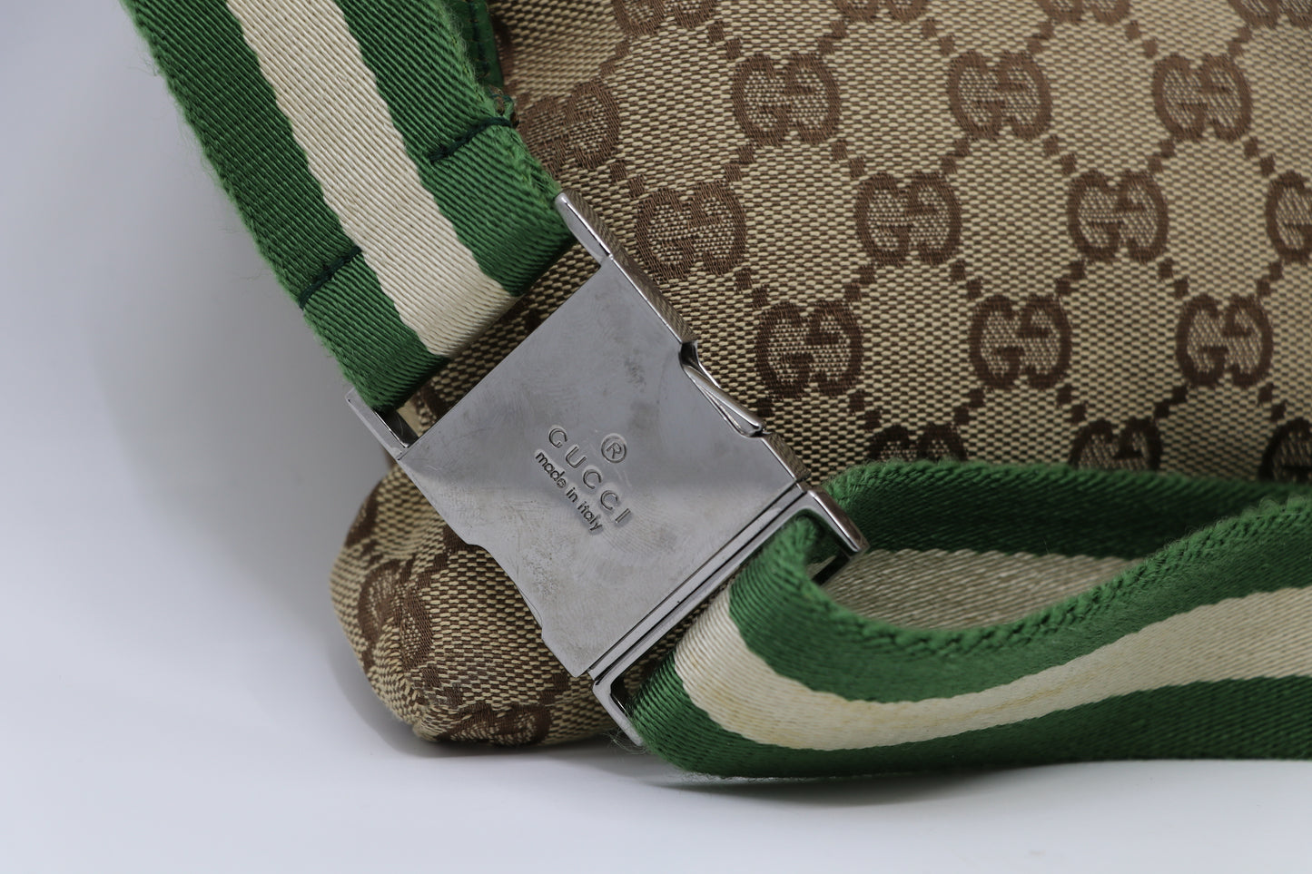 Gucci Brown GG Canvas Belt Bag Green