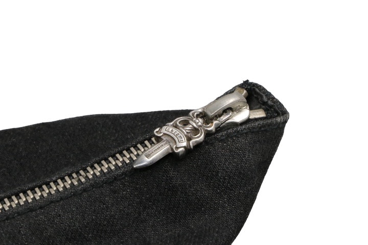Chrome Hearts Cemetary Cross Canvas/Leather Bag