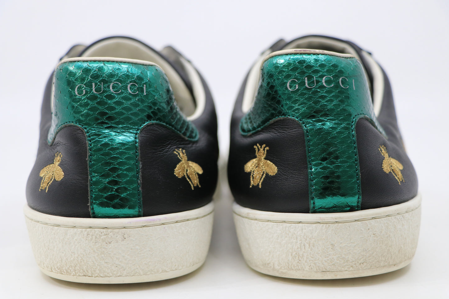 Gucci Black Ace Sneakers Bee/Stars Sz 12