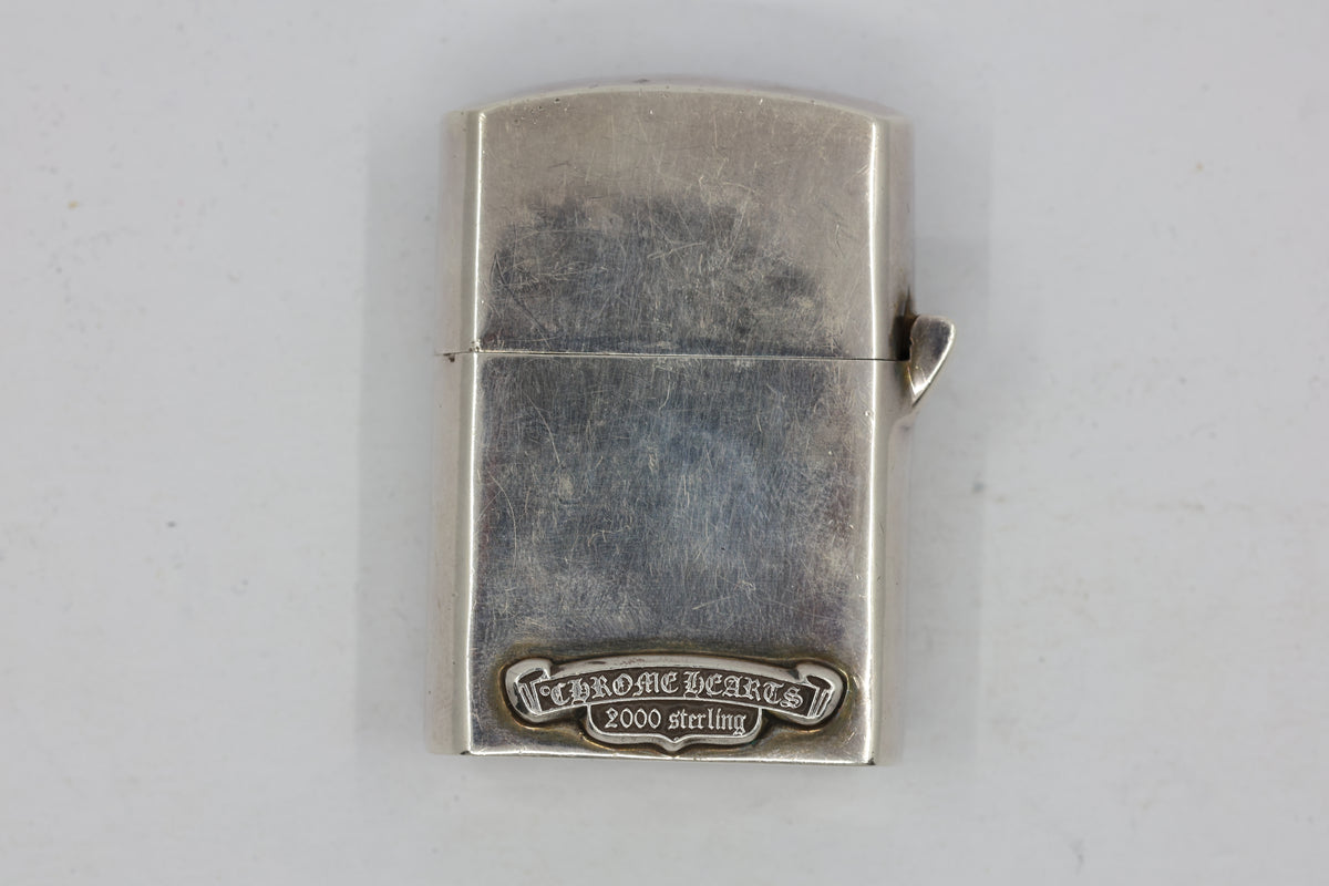 Chrome Hearts Cross Lighter with Natural Pavé Diamonds Aftermarket Set | AVNTGRDNY NYC