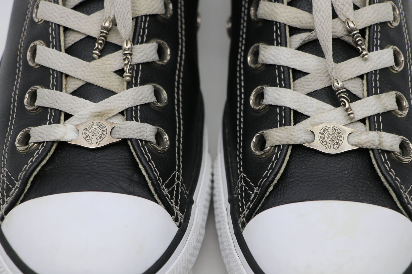 Chrome Hearts Leather Converse Chuck Taylor Sneakers Size EU 44