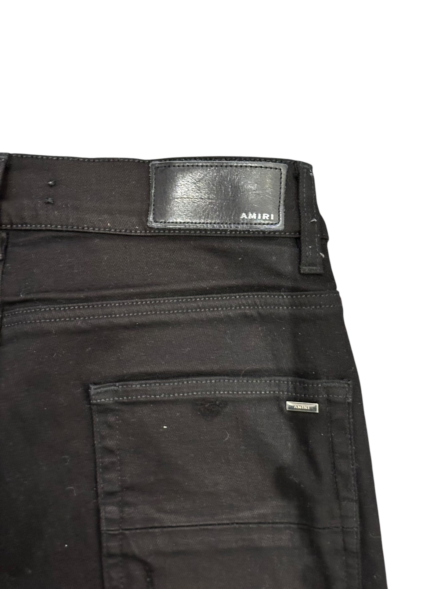 Amiri MX1 Black Leather Patch Size 30