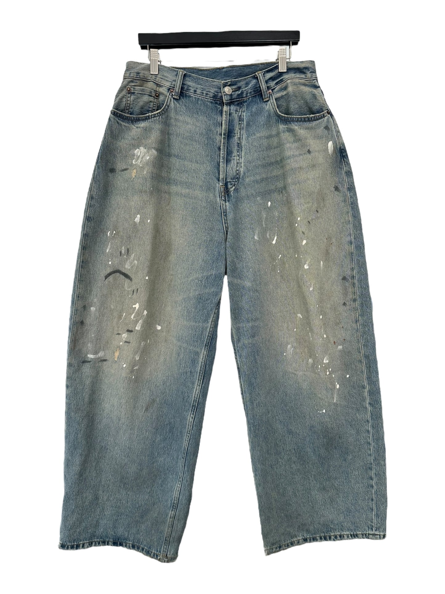 Acne Studios Baggy Paint Jeans Size 48