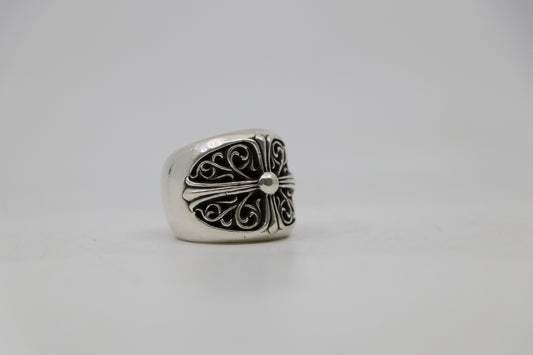 Chrome Hearts Oval Cross Ring Size 11 | AVNTGRDNY NYC