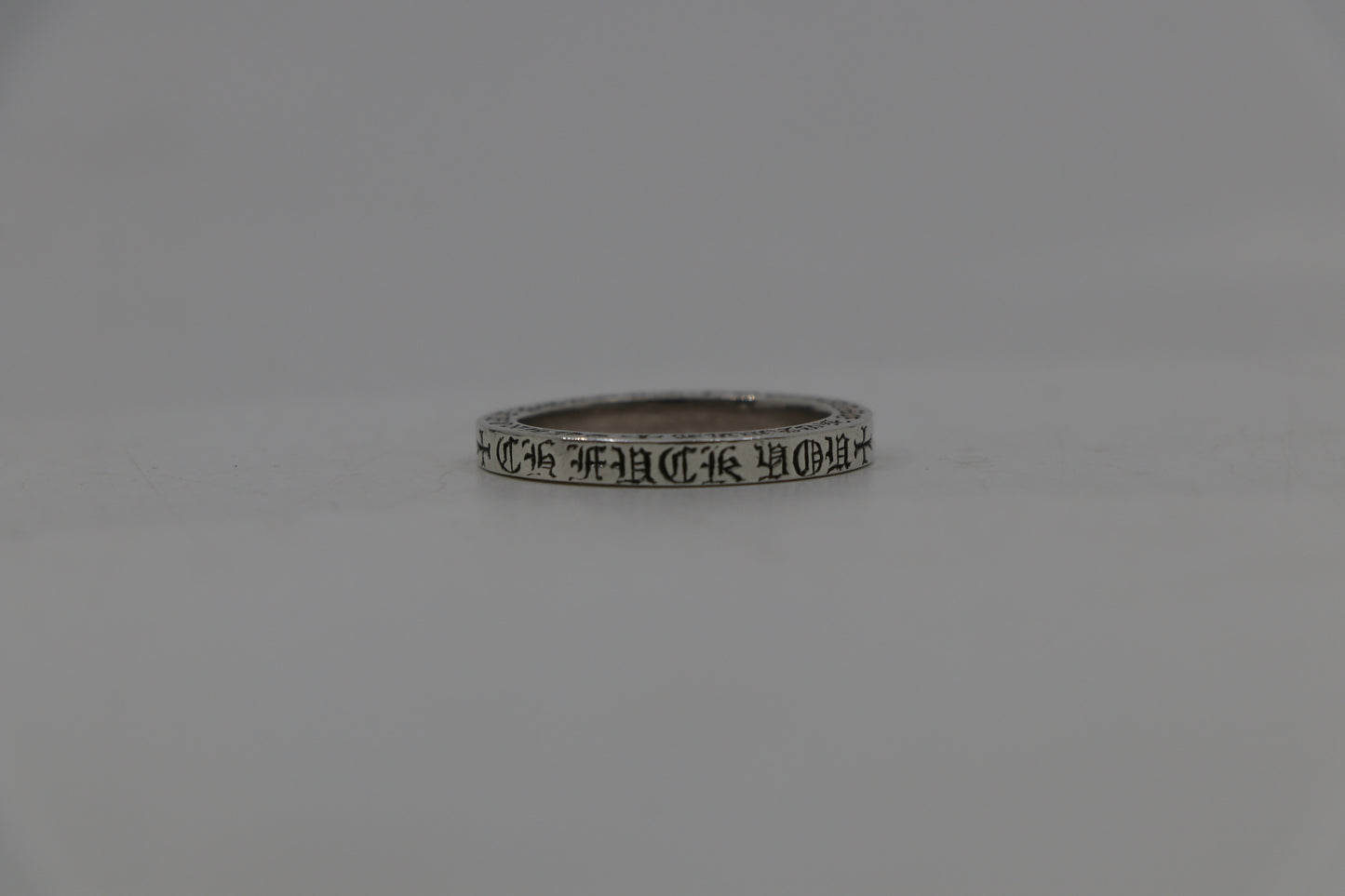 Chrome Hearts 3MM Spacer Ring Fuck You Size 11
