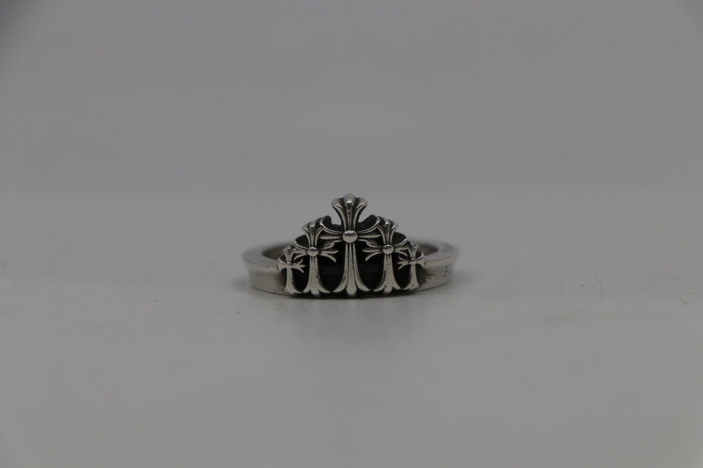 Chrome Hearts Cross Crown Ring Size 10