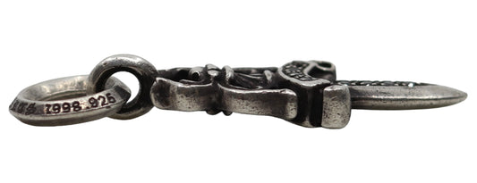 Chrome Hearts Factory Set Black Diamond No 5 Dagger Pendant