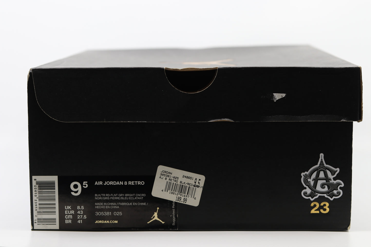 Air Jordan 8 Aqua 2015 Size 9.5