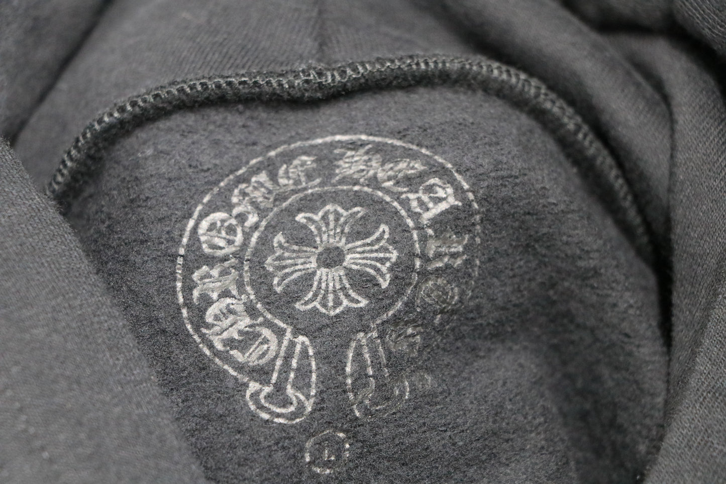 Chrome Hearts Black Scroll Logo Pullover Hoodie Size L | AVNTGRDNY NYC