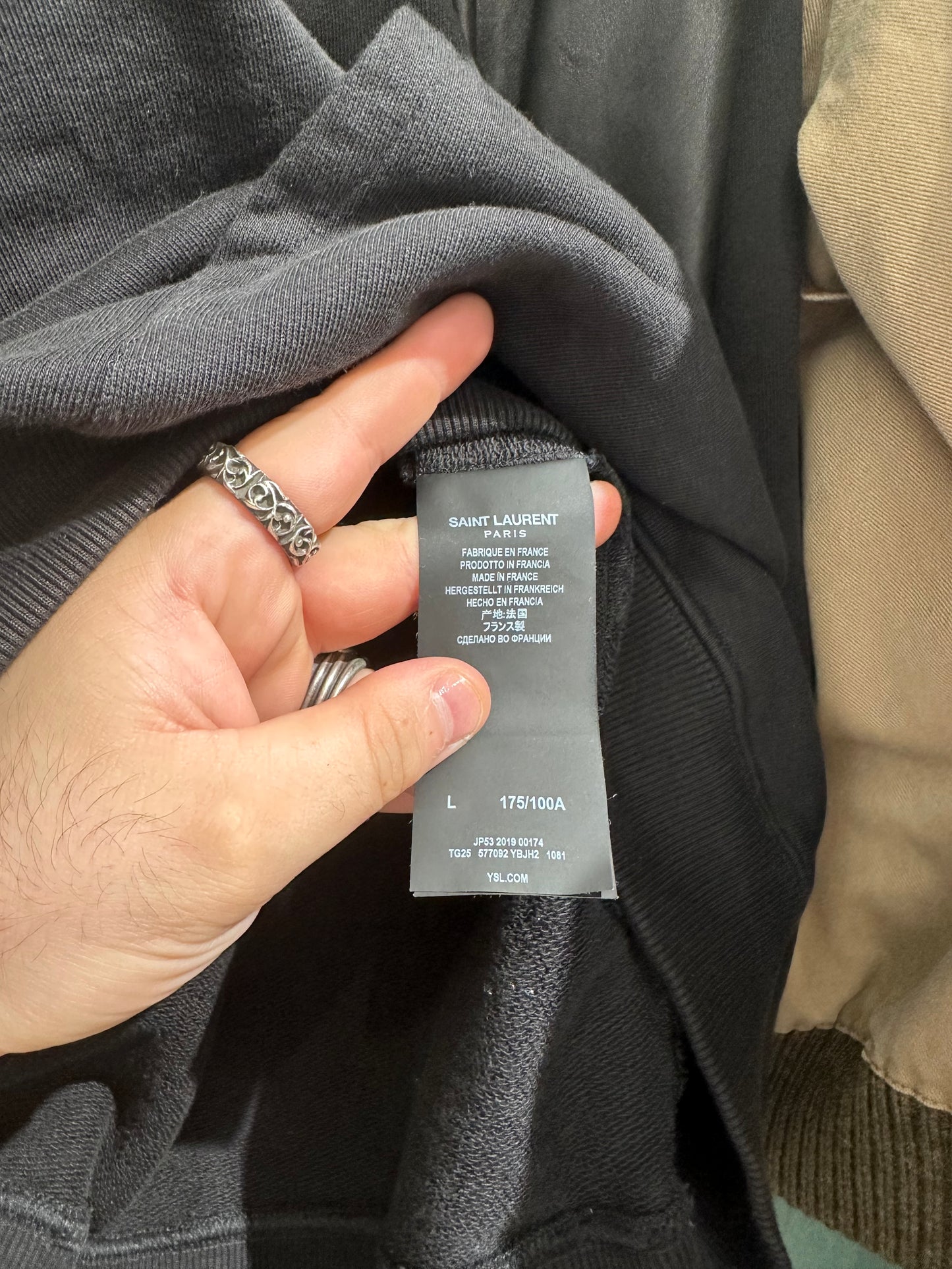 Saint Laurent Constellation Logo Hoodie Size L