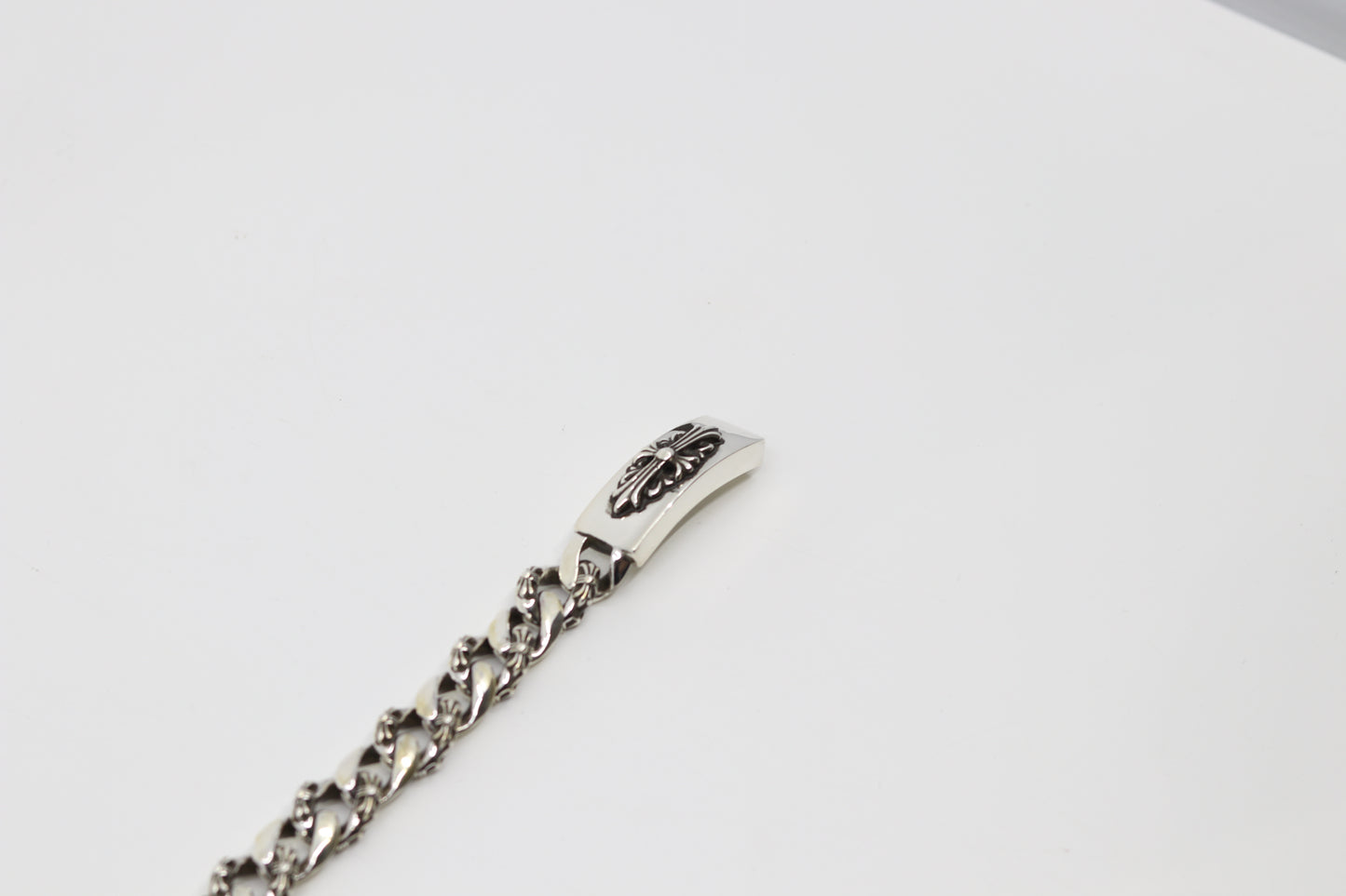 Chrome Hearts Floral ID Fancy Link Bracelet 14 Link