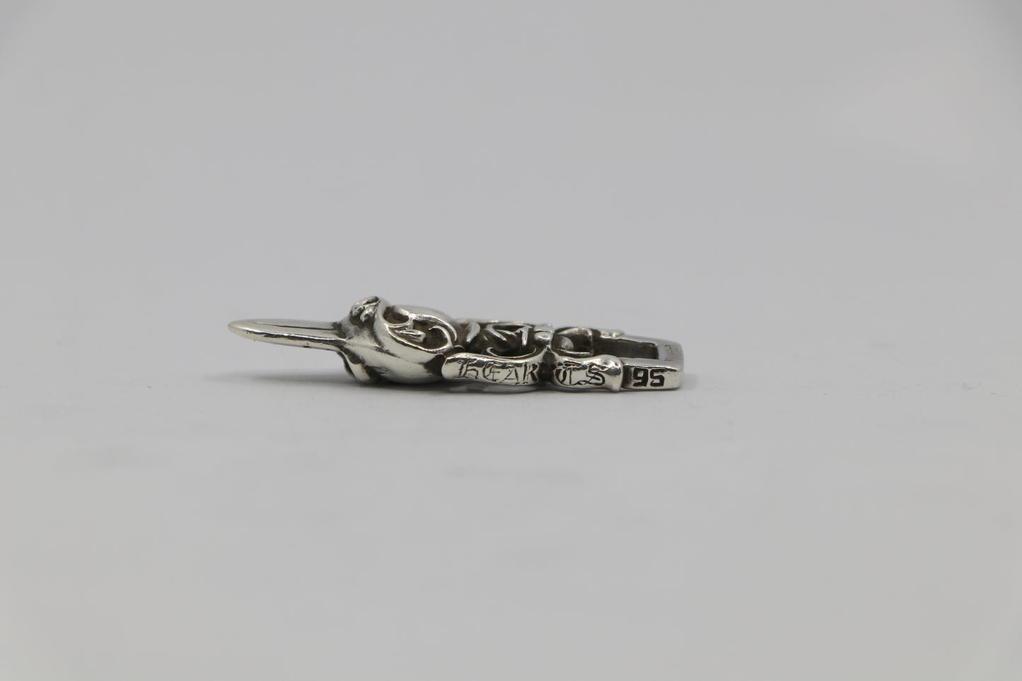Chrome Hearts Dagger Heart Pendant Sterling Silver 1995 | AVNTGRDNY NYC