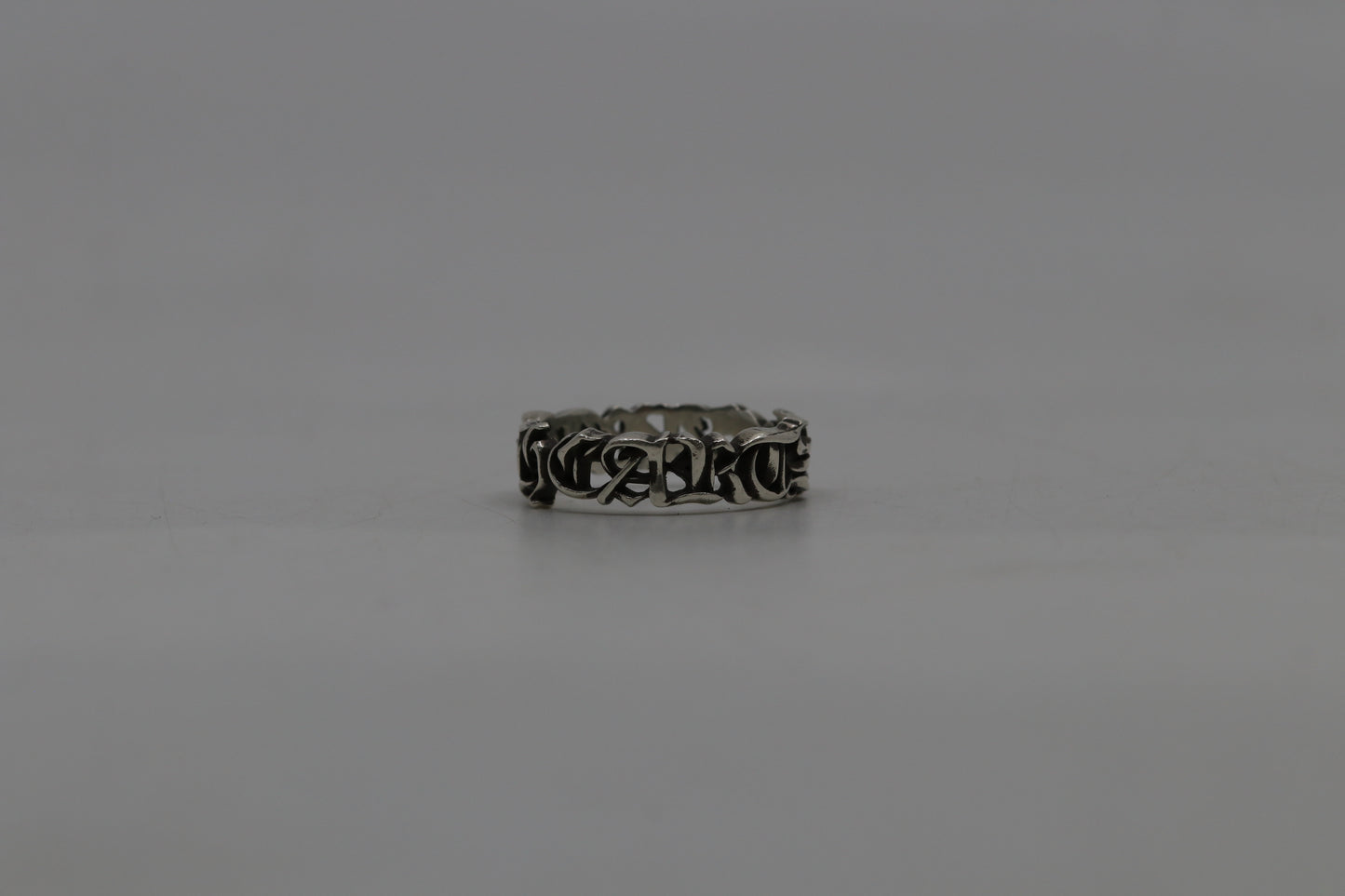 Chrome Hearts Spellout Ring “Hearts” Size 12
