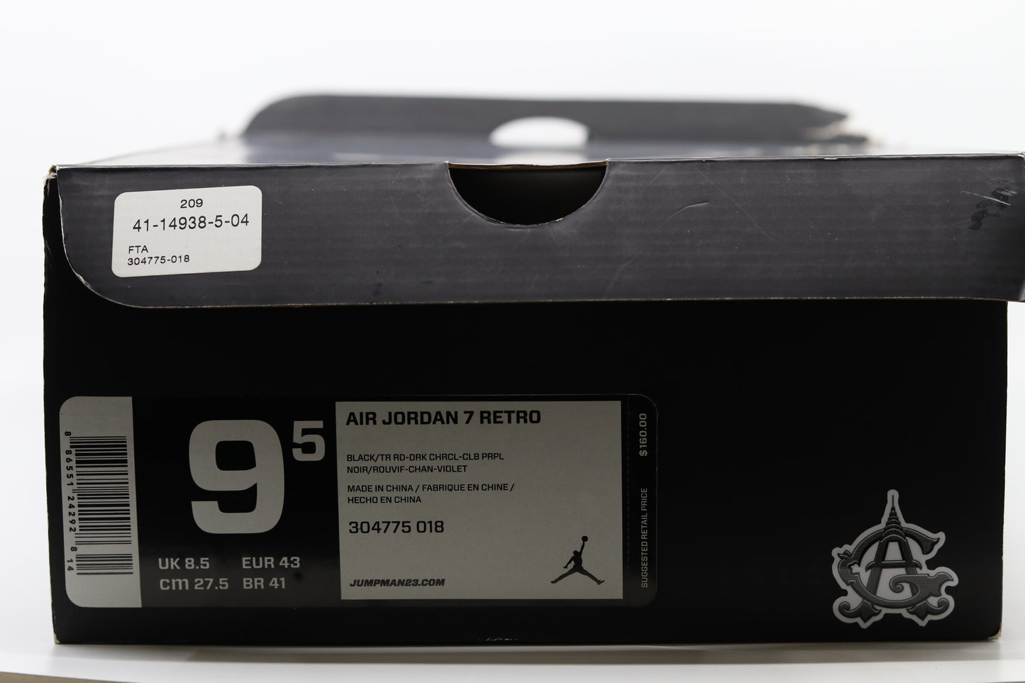 Air Jordan 7 Raptor 2012 Size 9.5