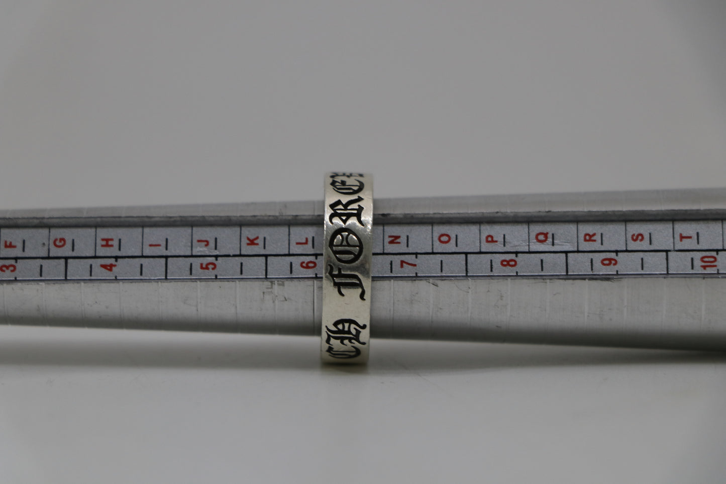 Chrome Hearts 6MM Spacer Forever Ring Size 6.5