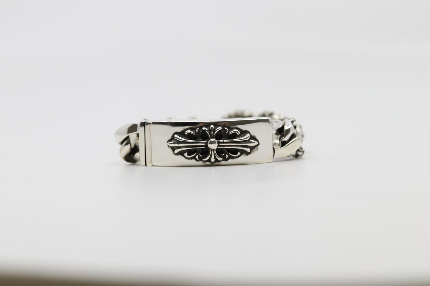 Chrome Hearts Floral ID Fancy Link Bracelet 14 Link