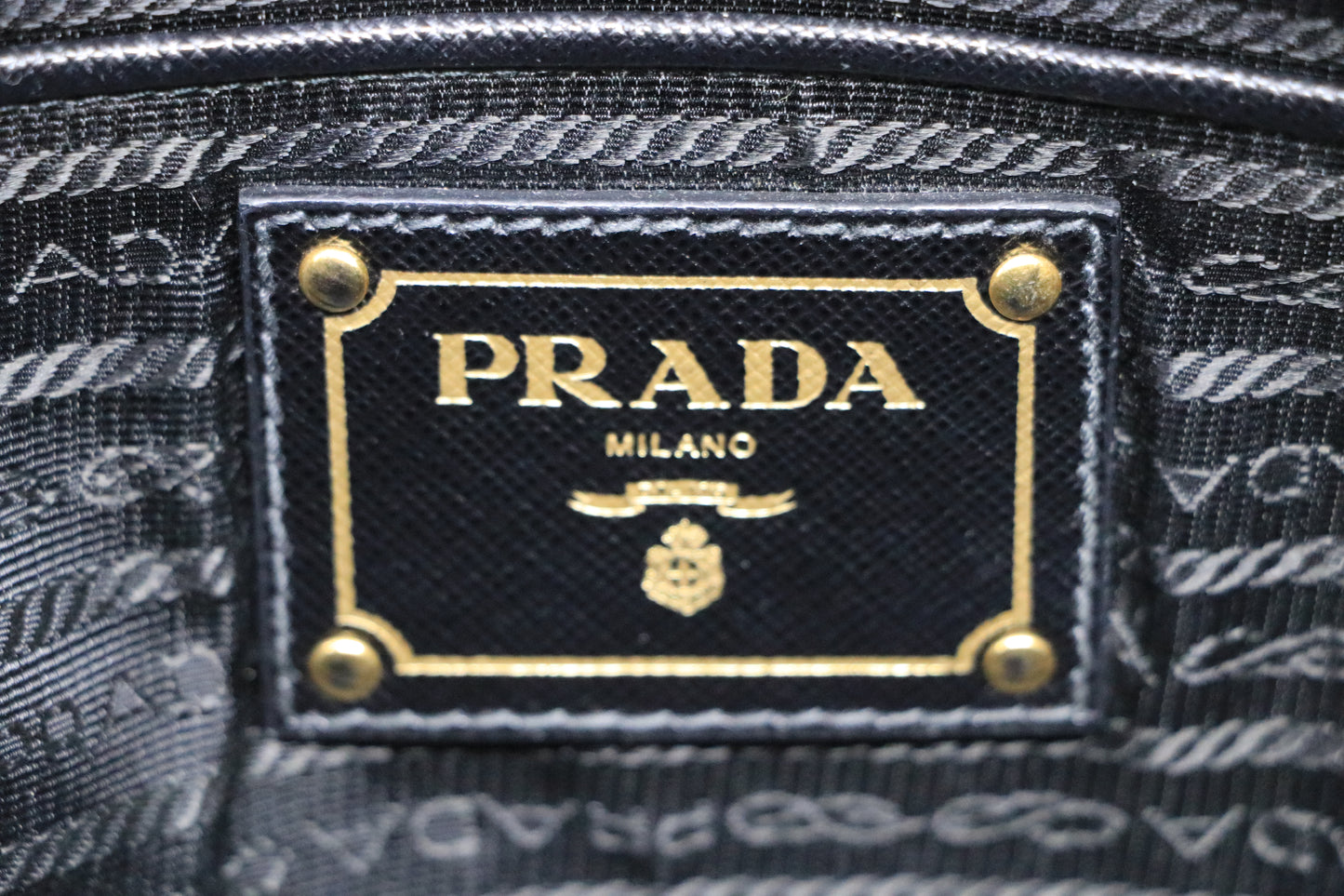 Prada Square Bauletto Bag Saffiano Leather Small