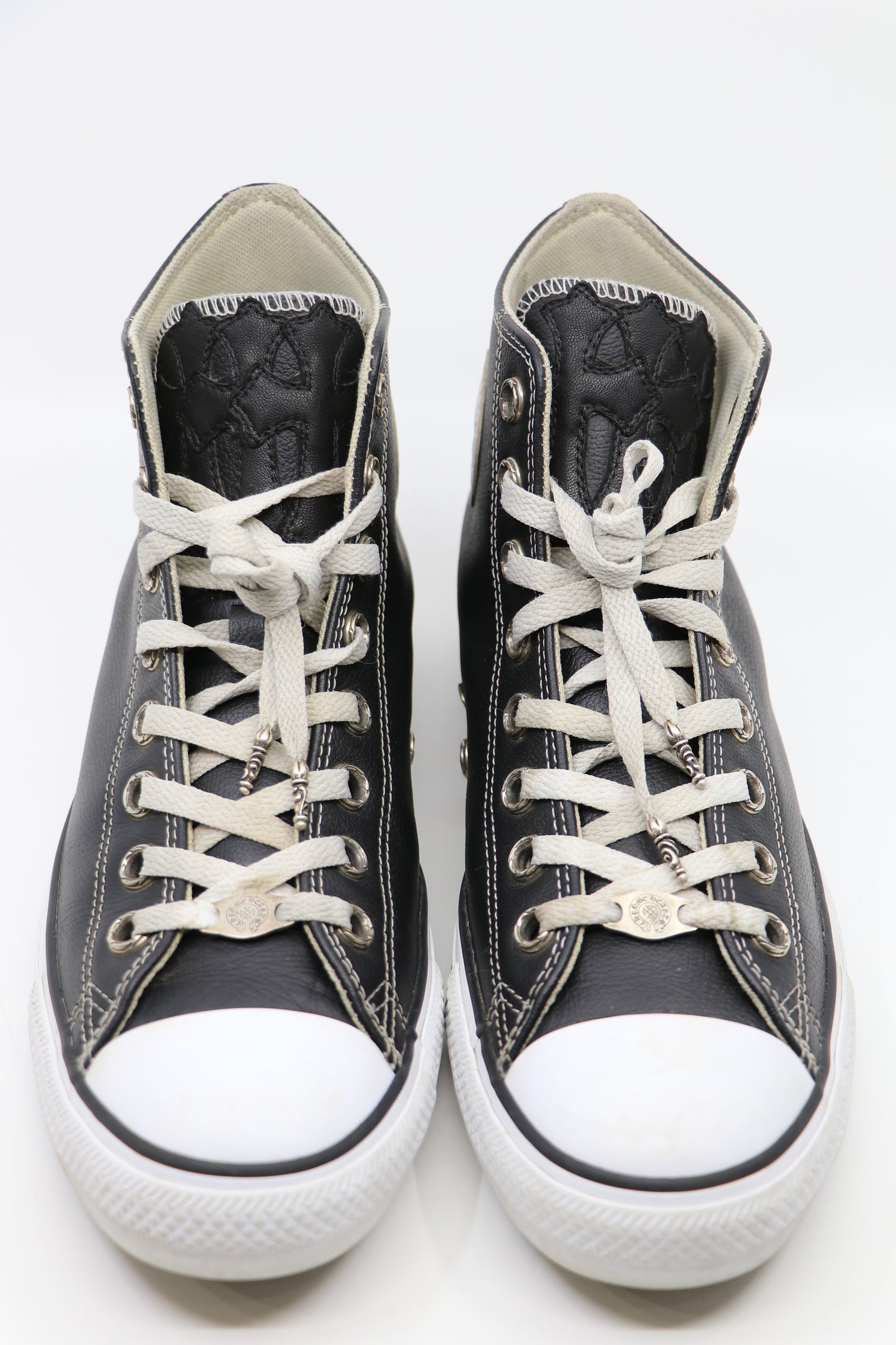 Chrome Hearts Leather Converse Chuck Taylor Sneakers Size EU 44