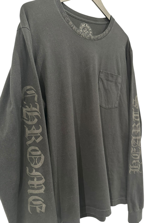 Chrome Hearts Neck Logo Longsleeve T-Shirt Size L