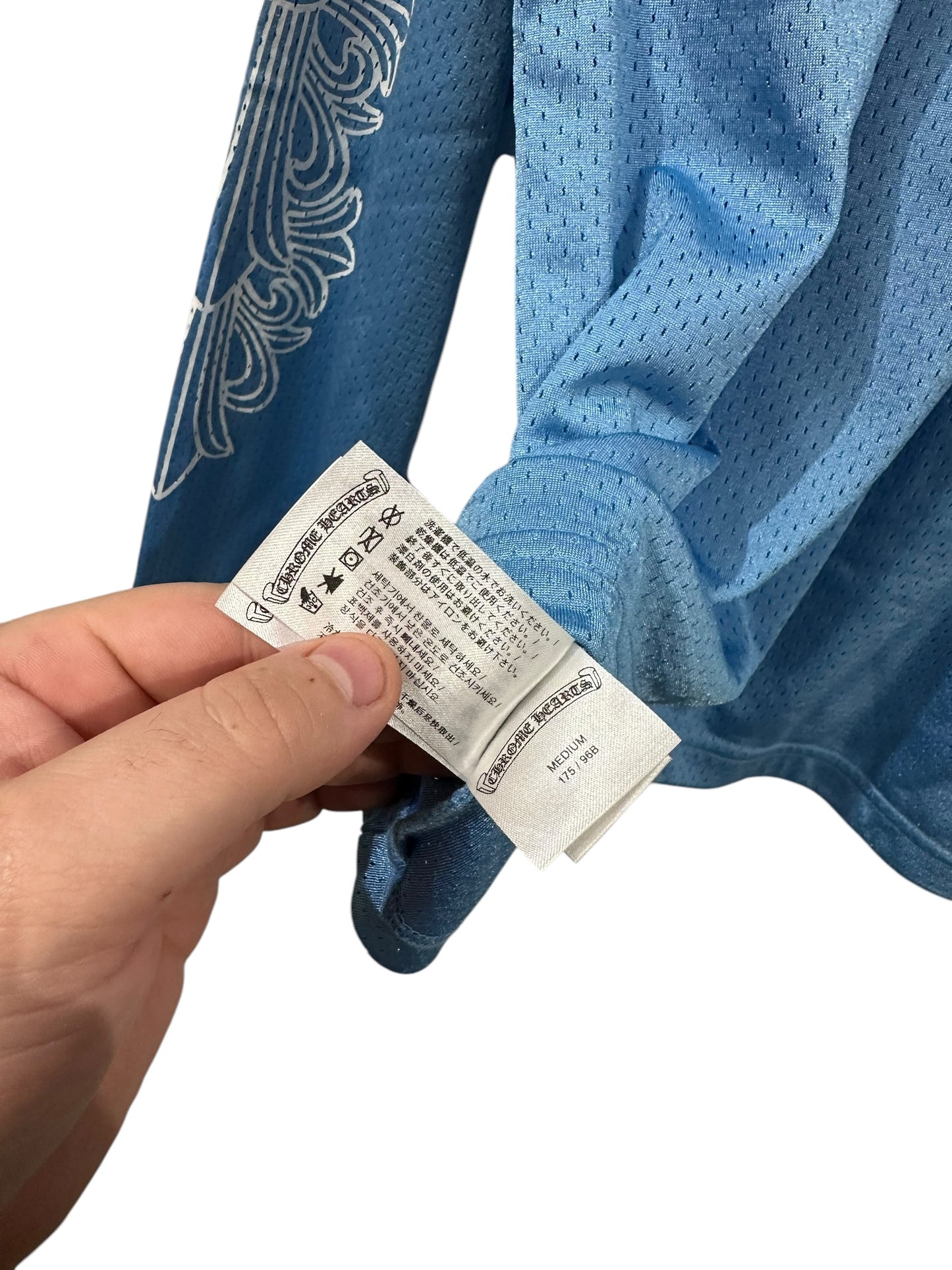 Chrome Hearts Mesh Jersey Blue Size M